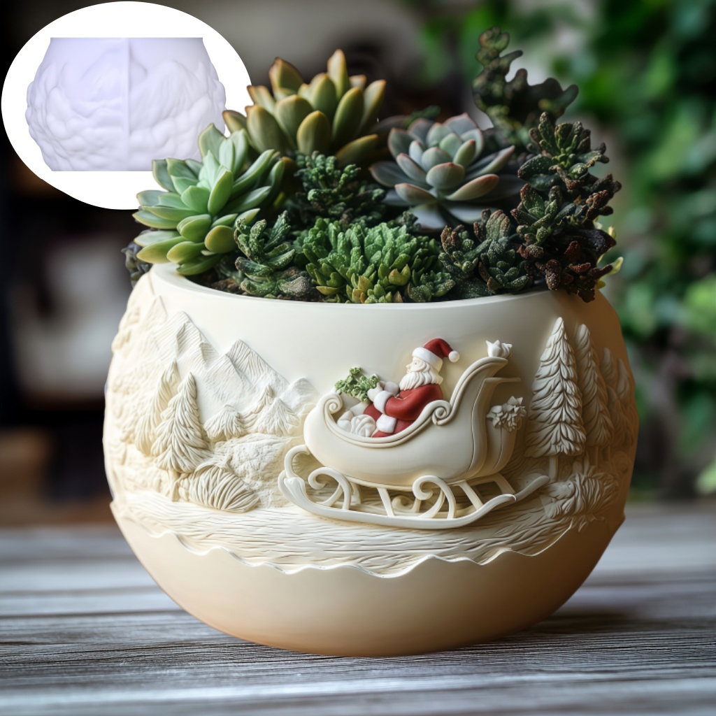 Cedar Sled Santa Claus Relief  - đánh giá và giá Echeveria Succulent